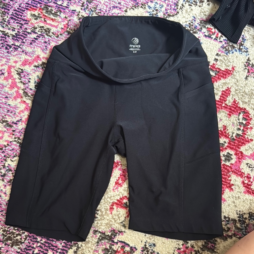 MPG Black Bike Shorts for Women